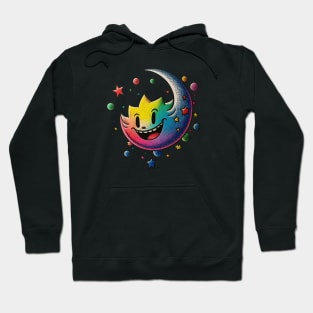 Rainbow space comet Hoodie